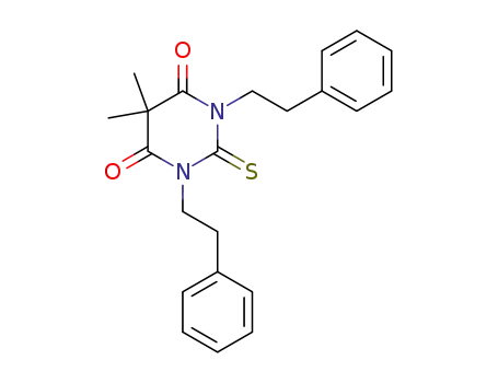 1,3-bis(2-phenylethyl)-5,5-dimethyl-4,6-dioxohexahydropyrimidine-2-thione