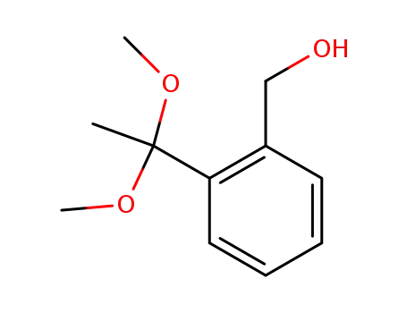 Molecular Structure of 84999-51-9 ([2-(1,1-Dimethoxy-ethyl)-phenyl]-methanol)