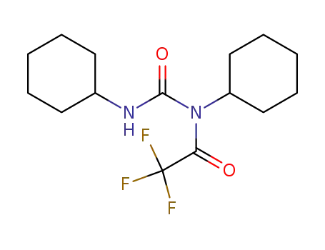 Molecular Structure of 4706-96-1 (N-cyclohexyl-N-(cyclohexylcarbamoyl)-2,2,2-trifluoroacetamide)