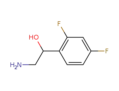 Molecular Structure of 51337-06-5 (2-amino-1-(2,4-difluorophenyl)ethanol)