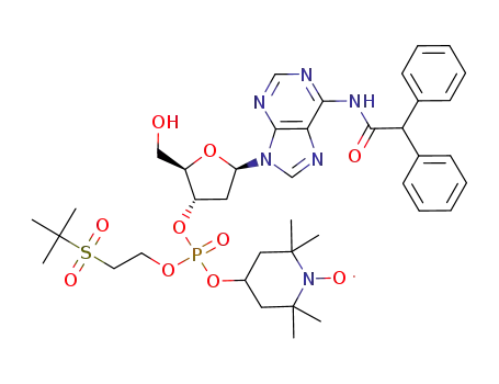 2-(tert-butylsulphonyl)ethyl N<sup>6</sup>-(diphenylacetyl)-2'-deoxy-3'-adenosyl 1-oxyl-2,2,6,6-tetramethyl-4-piperidinyl phosphate