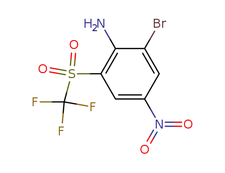 2-trifluoromethylsulfonyl-4-nitro-6-bromoaniline