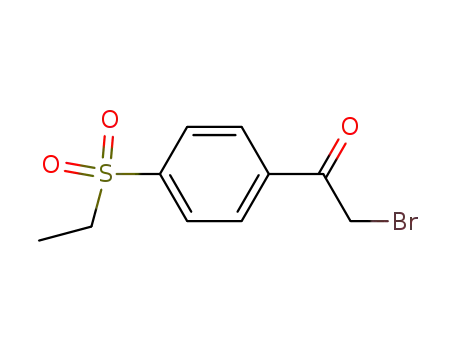 Molecular Structure of 99070-26-5 (4-ethylsulfonylphenacyl bromide)