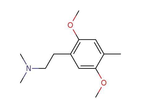 Molecular Structure of 24286-42-8 (2,5-Dimethoxy-N,N,4-trimethylbenzeneethanamine)
