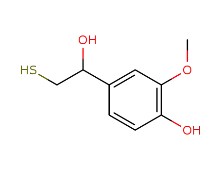 Molecular Structure of 5155-61-3 (1-<4-Hydroxy-3-methoxy-phenyl>-2-monothioethylenglycol)