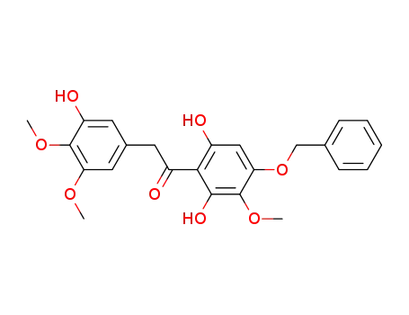 4,5-Dimethoxy-3-hydroxybenzyl-4-benzyloxy-2,6-dihydroxy-3-methoxyphenylketon
