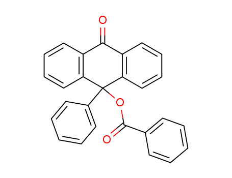 10-Benzoyloxy-10-phenyl-anthron-<sup>(9)</sup>