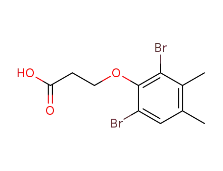 3-(2,6-Dibrom-3,4-dimethyl-phenoxy)-propionsaeure