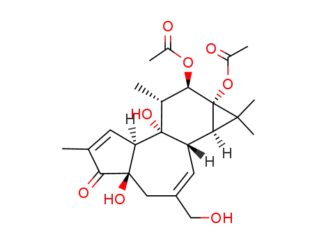 Molecular Structure of 24928-15-2 (PHORBOL 12,13-DIACETATE)