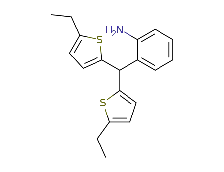 Molecular Structure of 71972-93-5 (2-[Bis-(5-ethyl-thiophen-2-yl)-methyl]-phenylamine)