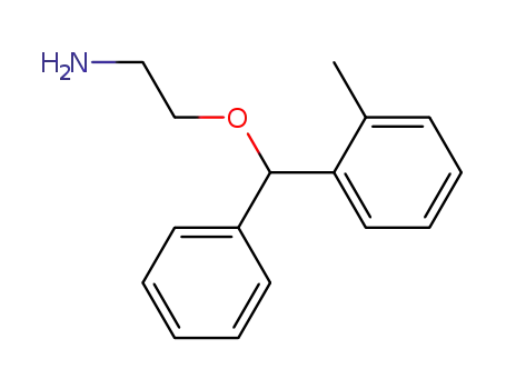 Molecular Structure of 17349-96-1 (Ethanamine, 2-[(2-methylphenyl)phenylmethoxy]-)
