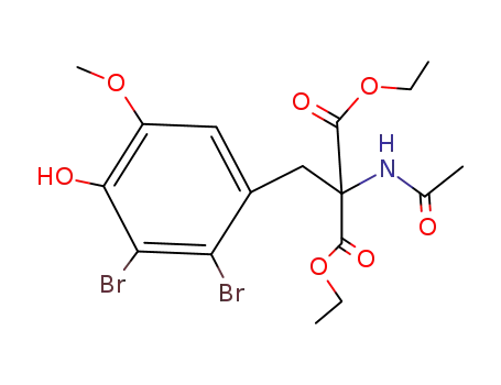 Diethyl-(2.3-dibrom-4-hydroxy-5-methoxy)-benzylacetamidomalonat