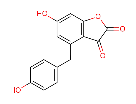 6-하이드록시-4-(p-하이드록시벤질)벤조푸란-2,3-디온