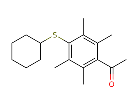 Ethanone, 1-[4-(cyclohexylthio)-2,3,5,6-tetramethylphenyl]-