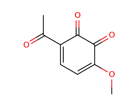 Molecular Structure of 2038-73-5 (3-Methoxy-6-acetyl-benzochinon-(1,2))