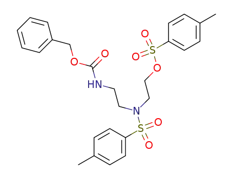 N-Benzoyloxycarbonyl-N'-toluol-4-sulfonyl-N'-2-toluol-4-sulfonyloxyaethyl-aethylendiamin