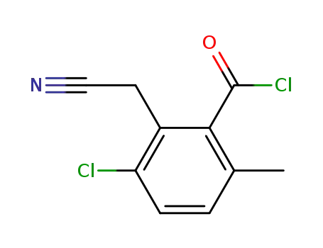 3-Chlor-6-methyl-2-cyanmethyl-benzoylchlorid