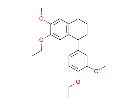 6-Methoxy-7-ethoxy-1-(3-methoxy-4-ethoxy-phenyl)-tetralin