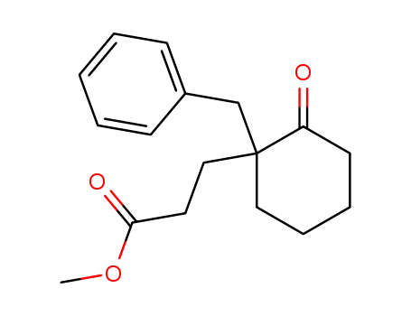 3-<1-Benzyl-2-oxo-cyclohexyl>-propionsaeure-methylester