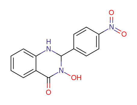 4(1H)-Quinazolinone, 2,3-dihydro-3-hydroxy-2-(4-nitrophenyl)-