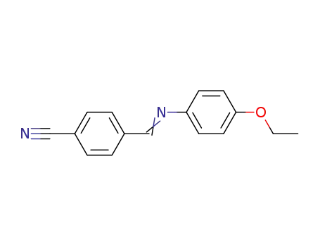 Molecular Structure of 34128-02-4 (4'-CYANOBENZYLIDENE-4-ETHOXYANILINE)