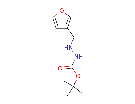 Molecular Structure of 150767-03-6 (Hydrazinecarboxylic acid, 2-(3-furanylmethyl)-, 1,1-dimethylethyl ester (9CI))