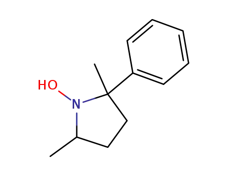 Molecular Structure of 182071-34-7 (1-Hydroxy-2,5-dimethyl-2-phenylpyrrolidine)