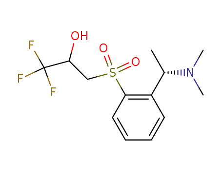 3-[2-((S)-1-Dimethylamino-ethyl)-benzenesulfonyl]-1,1,1-trifluoro-propan-2-ol
