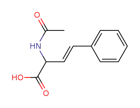 Molecular Structure of 27038-10-4 (N-Acetyl-α-<(E)-styryl>glycine)