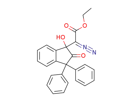 1-Hydroxy-2-oxo-1-<diazo-aethoxycarbonyl-methyl>-3,3-diphenyl-indan