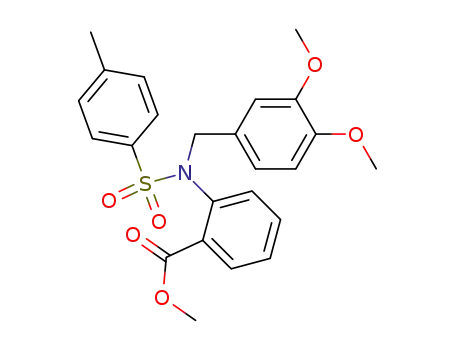 Anthranilic acid, N-(p-tolylsulfonyl)-N-veratryl-, methyl ester