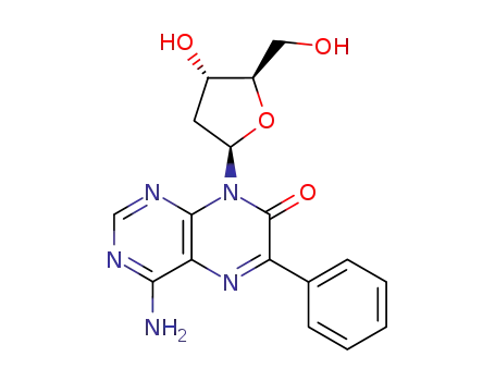 4-amino-6-phenyl-8-(2-deoxy-β-D-ribofuranosyl)-pteridine-7-one