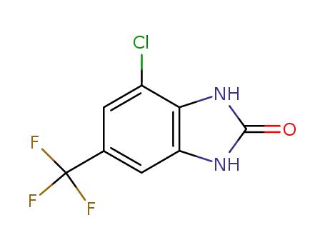 Molecular Structure of 191847-82-2 (4-CHLORO-6-TRIFLUOROMETHYLBENZIMIDAZOLONE)