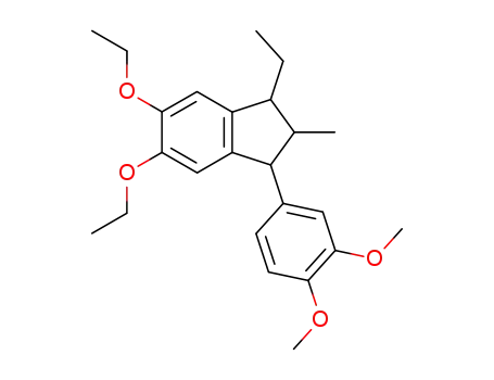 1-Veratryl-2-methyl-3-ethyl-5,6-diethoxy-indan