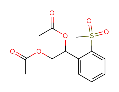 1,2-Diacetoxy-1-(o-methylsulfon-phenyl)-aethan