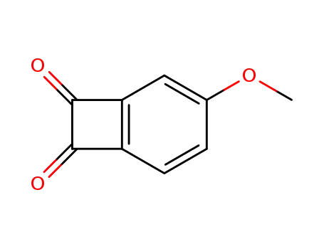 Molecular Structure of 41634-29-1 (Bicyclo[4.2.0]octa-1,3,5-triene-7,8-dione, 3-methoxy-)