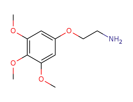 Molecular Structure of 65876-17-7 (Ethanamine, 2-(3,4,5-trimethoxyphenoxy)-)