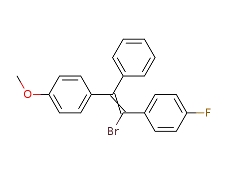Anisole, p-(beta-bromo-p-fluoro-alpha-phenylstyryl)-, (Z)-