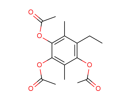 2,3,6-Triacetoxy-1,4-dimethyl-5-aethyl-benzol