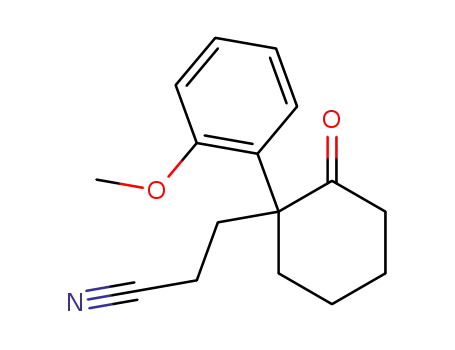 Molecular Structure of 2702-83-2 (3-[1-(2-methoxyphenyl)-2-oxocyclohexyl]propanenitrile)