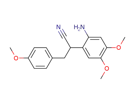 2-Amino-4,5-dimethoxy-α-<4-methoxy-benzyl>-benzylcyanid