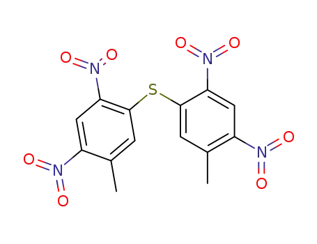 Molecular Structure of 92906-24-6 (bis-(5-methyl-2,4-dinitro-phenyl)-sulfide)