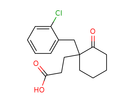 3-[1-[(2-chlorophenyl)methyl]-2-oxo-cyclohexyl]propanoic acid