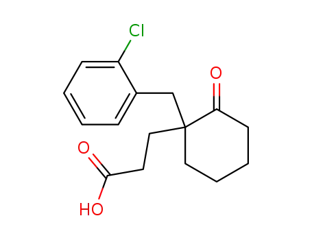 3- [1-[(2- 클로로 페닐) 메틸] -2- 옥소-시클로 헥실] 프로판 산
