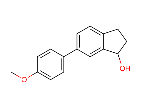 Molecular Structure of 20854-64-2 (6-<p-Methoxy-phenyl>-indanol-(1))