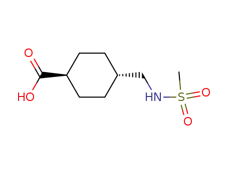 Molecular Structure of 38693-41-3 (4-(Methanesulfonylamino-methyl)-cyclohexanecarboxylic acid)