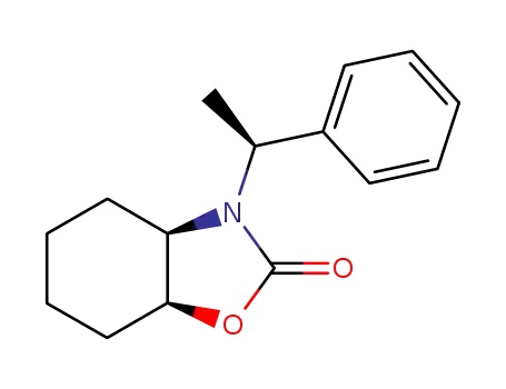 (3aR,7aS)-3-((S)-1-Phenyl-ethyl)-hexahydro-benzooxazol-2-one