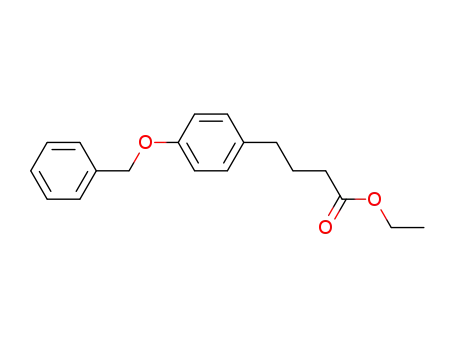 Molecular Structure of 6660-38-4 (Benzenebutanoic acid, 4-(phenylmethoxy)-, ethyl ester)