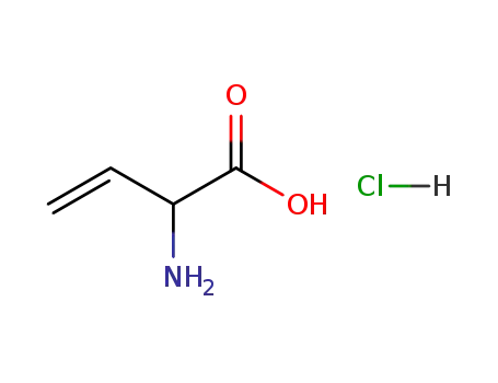 Molecular Structure of 89619-81-8 (3-Butenoic acid, 2-amino-, hydrochloride)