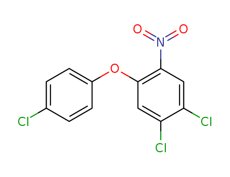 Molecular Structure of 19177-71-0 (Benzene, 1,2-dichloro-4-(4-chlorophenoxy)-5-nitro-)